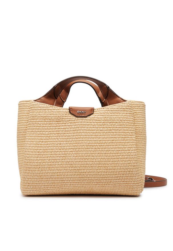 DKNY Torebka Willa Satchel R61DOG33 Beżowy. Kolor: beżowy