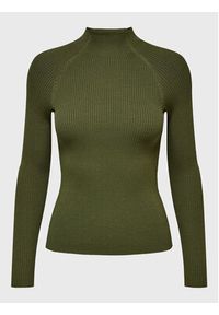 only - ONLY Sweter Rachella 15272596 Zielony Slim Fit. Kolor: zielony. Materiał: syntetyk #3