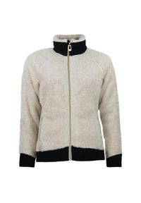 PEAK MOUNTAIN - Polar damski zapinany na zamek Peak Mountain Coral Sherpa 300G. Kolor: beżowy, wielokolorowy, biały. Materiał: polar #1
