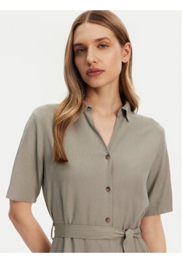 JDY Sukienka letnia Say 15338771 Beżowy Regular Fit. Kolor: beżowy. Materiał: wiskoza. Sezon: lato