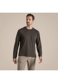 CRAGHOPPERS - Longsleeve męskie Craghoppers NosiLife Abel LS T-Shirt. Kolor: zielony. Długość rękawa: długi rękaw. Sport: turystyka piesza