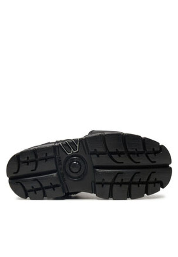 NEW ROCK Sandały M-BIOS106-V2 Czarny. Kolor: czarny. Materiał: skóra. Styl: rockowy