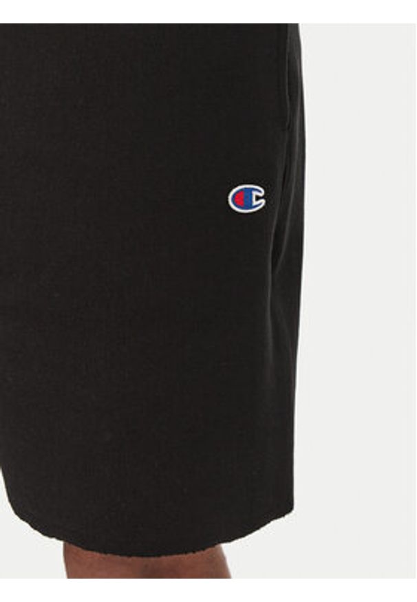 Champion Szorty sportowe 220764 Czarny Loose Fit. Kolor: czarny. Materiał: bawełna. Styl: sportowy