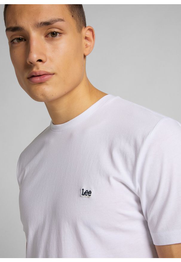 Lee - MESKA KOSZULKA LEE SS PATCH LOGO TEE WHITE 112113578