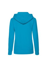 FRUIT OF THE LOOM - Bluza Damska Z Kapturem. Typ kołnierza: kaptur. Kolor: niebieski