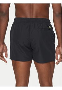 Lacoste Szorty kąpielowe MH6912 Czarny Regular Fit. Kolor: czarny. Materiał: syntetyk