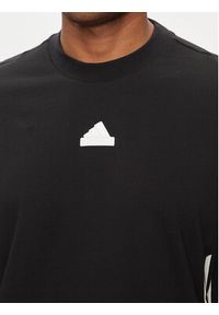 Adidas - adidas T-Shirt Future Icons 3-Stripes IR9166 Czarny Loose Fit. Kolor: czarny. Materiał: bawełna #3