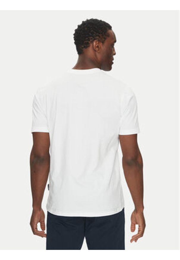 Hechter Paris T-Shirt 75014 151919 Biały Regular Fit. Kolor: biały. Materiał: bawełna