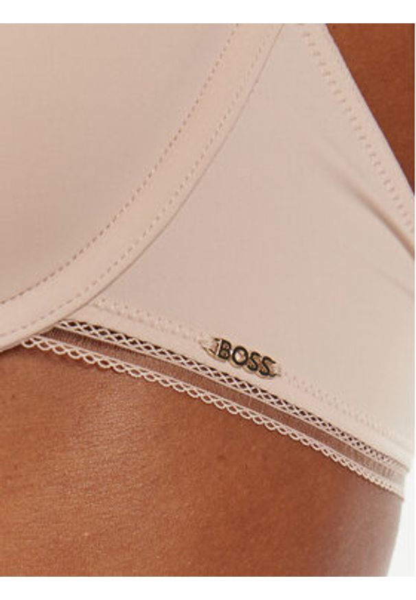 BOSS Biustonosz z fiszbiną 50545336 Beżowy. Kolor: beżowy. Materiał: syntetyk