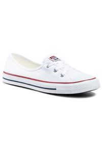Converse Trampki Chuck Taylor All Star Ballet Lace Slip 566774C Biały. Kolor: biały. Materiał: materiał #7