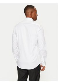 Calvin Klein Koszula K10K113863 Biały Slim Fit. Kolor: biały. Materiał: bawełna #3