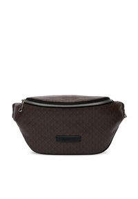 Calvin Klein Nerka Emblem Aop Coated Waistbag LV04D3135G Brązowy. Kolor: brązowy. Materiał: skóra #5