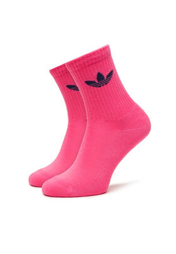 Adidas - adidas Skarpety długie Trefoil Cushion JY2679 Kolorowy. Materiał: bawełna. Wzór: kolorowy
