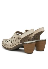 Rieker Sandały CEO-40959-60 Beżowy. Kolor: beżowy. Materiał: skóra #7