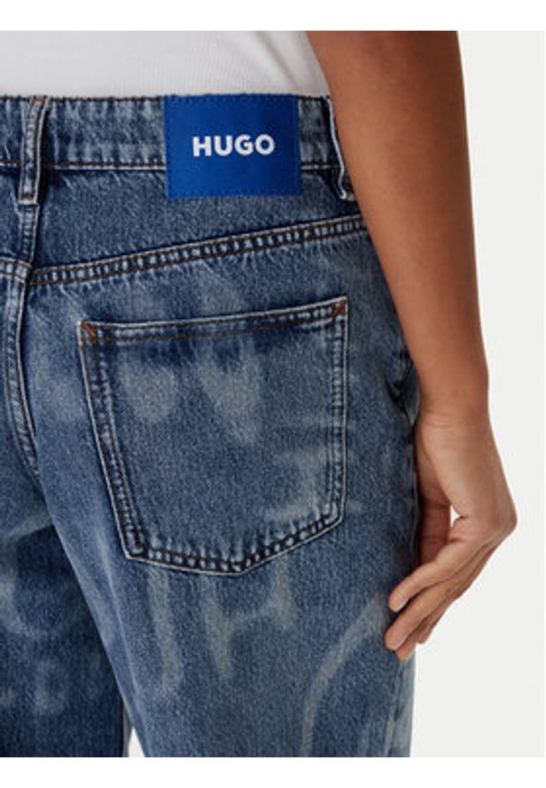 Hugo - HUGO Jeansy Gamala 50553051 Niebieski Baggy Fit. Kolor: niebieski