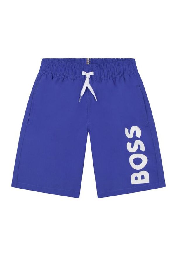 BOSS - Boss Szorty kąpielowe J24846 S Niebieski Regular Fit. Kolor: niebieski. Materiał: syntetyk