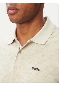 BOSS Polo Swing 50564801 Beżowy jasny Regular Fit. Typ kołnierza: polo. Kolor: beżowy. Materiał: bawełna #2