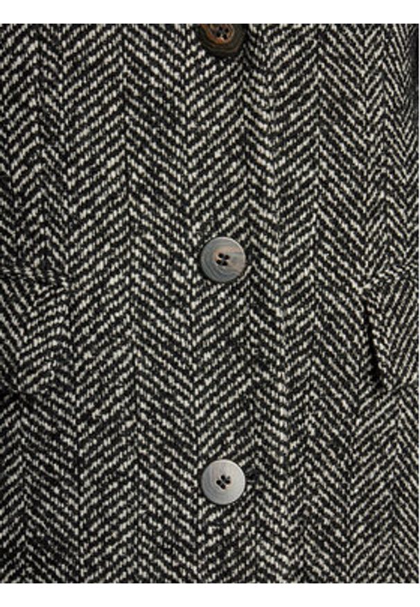MVP Wardrobe Płaszcz wełniany Spiga MVPI3CP017.0PN0052 Czarny Slim Fit. Kolor: czarny. Materiał: wełna, syntetyk
