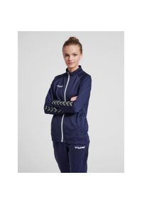 Kurtka damska Hummel Zip hmlAUTHENTIC Poly. Kolor: niebieski. Materiał: poliester. Sport: fitness