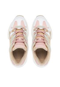 Guess Sneakersy FLJCAR ELE12 Beżowy. Kolor: beżowy. Materiał: skóra