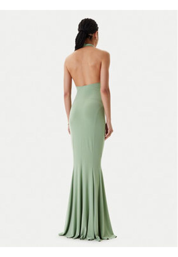 NORMA KAMALI Sukienka wieczorowa KK1253PLO68835 Zielony Slim Fit. Kolor: zielony. Materiał: syntetyk. Styl: wizytowy