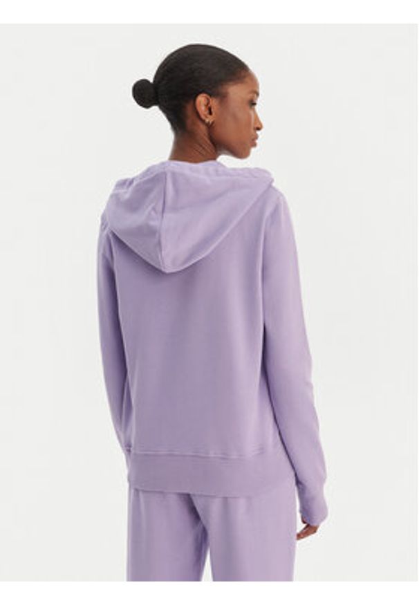 Versace Jeans Couture Bluza 80HAIT02 CF01T Fioletowy Regular Fit. Typ kołnierza: kołnierzyk włoski. Kolor: fioletowy. Materiał: bawełna