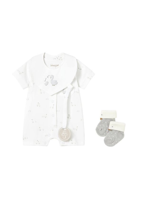 Mayoral Romper 1727 Biały. Kolor: biały. Materiał: bawełna