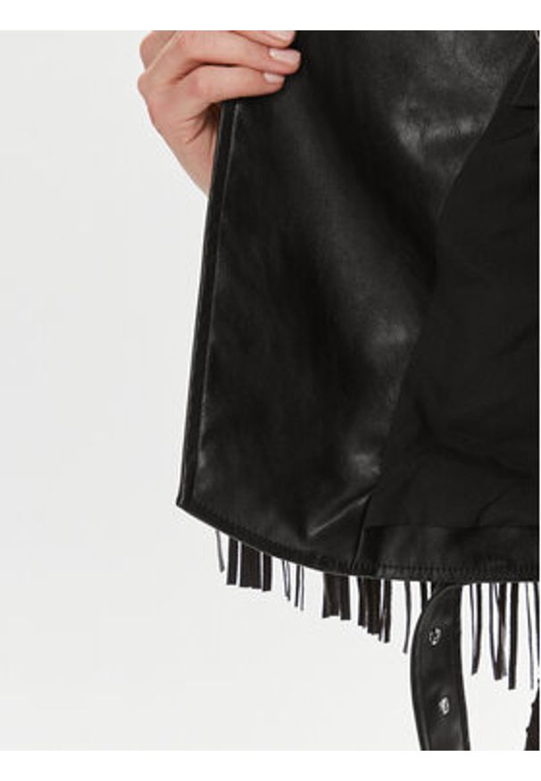 Liu Jo Kurtka z imitacji skóry WA4020 E0887 Czarny Regular Fit. Kolor: czarny. Materiał: skóra