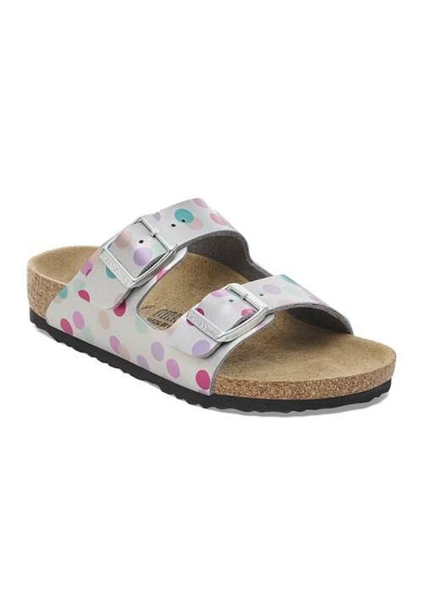 Klapki dla dzieci Birkenstock Arizona Kids Bs. Kolor: biały. Materiał: materiał, syntetyk