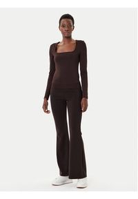Vero Moda Bluzka Million 10334613 Brązowy Regular Fit. Kolor: brązowy. Materiał: syntetyk #5