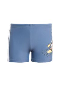 Adidas - Bokserki adidas x Disney Mickey and Friends Swim. Kolor: niebieski. Materiał: materiał. Wzór: motyw z bajki