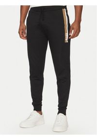 BOSS Spodnie dresowe Authentic 50540654 Czarny Regular Fit. Kolor: czarny. Materiał: bawełna