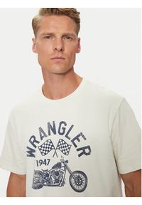 Wrangler T-Shirt Americana 112357379 Biały Regular Fit. Kolor: biały. Materiał: bawełna #2