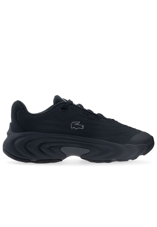 Buty męskie Lacoste Spinor 750SMA0166-17C - czarne. Zapięcie: sznurówki. Kolor: czarny. Materiał: syntetyk, materiał, tkanina. Szerokość cholewki: normalna