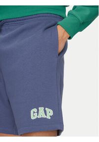 GAP - Gap Szorty sportowe 703989-04 Niebieski Regular Fit. Kolor: niebieski. Materiał: bawełna. Styl: sportowy