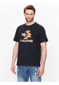 Converse T-Shirt Cloud Sky 10024587-A02 Czarny Standard Fit. Kolor: czarny. Materiał: bawełna #1