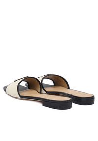 Lauren Ralph Lauren - LAUREN RALPH LAUREN Klapki 802P04395004 Écru. Kolor: kremowy. Materiał: materiał #2