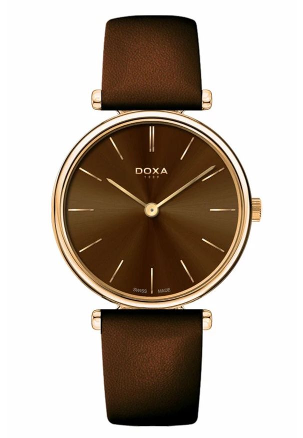 Zegarek DOXA D-Lux 112.90.321.02. Materiał: skóra. Styl: klasyczny, casual, elegancki