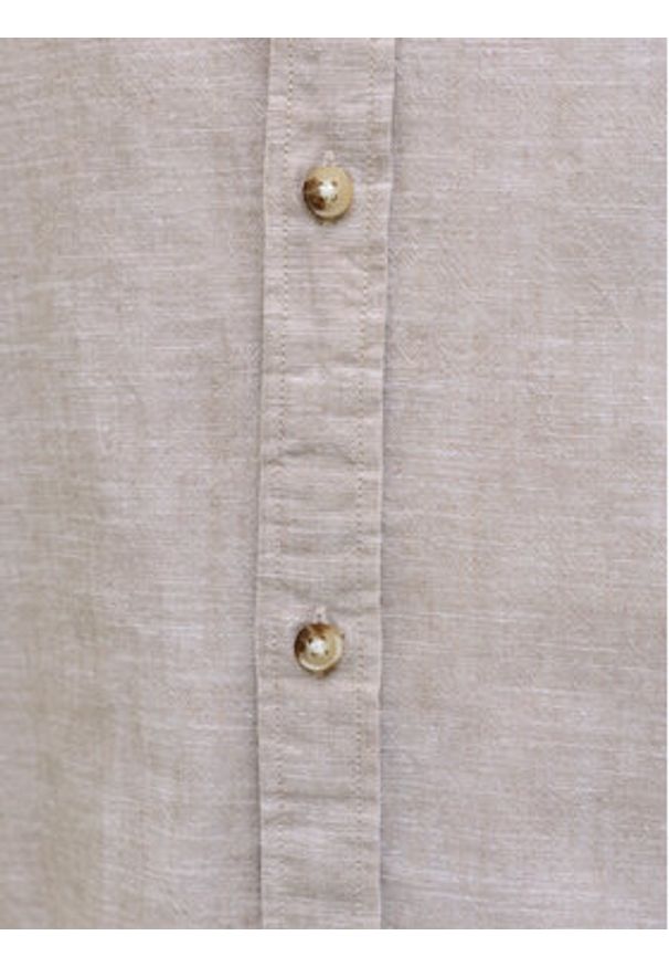 Jack & Jones Koszula Summer 12289160 Beżowy Regular Fit. Kolor: beżowy. Materiał: bawełna