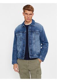 s.Oliver Kurtka jeansowa 2135893 Niebieski Regular Fit. Kolor: niebieski. Materiał: jeans, bawełna