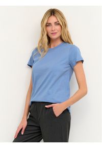 Kaffe T-Shirt Kamarin 10506137 Niebieski Regular Fit. Kolor: niebieski. Materiał: bawełna #1