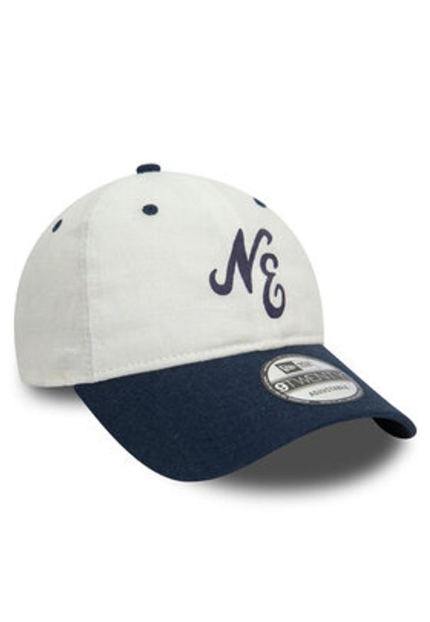New Era Czapka z daszkiem Linen Script 920 Ne 60503546 Écru. Materiał: materiał