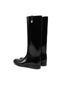 TOMMY HILFIGER - Tommy Hilfiger Kalosze Th Stud Rubber Long Rainboot FW0FW08185 Czarny. Kolor: czarny