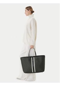 TOMMY HILFIGER - Tommy Hilfiger Torebka Th Monoplay Le Maxi Tote AW0AW17697 Czarny. Kolor: czarny. Materiał: skórzane #7