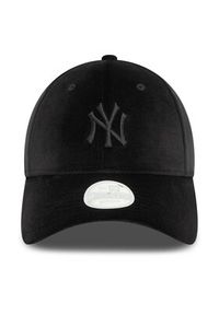 New Era Czapka z daszkiem Velour Midi New York Yankees 9FORTY 60580759 Czarny. Kolor: czarny. Materiał: materiał, poliester