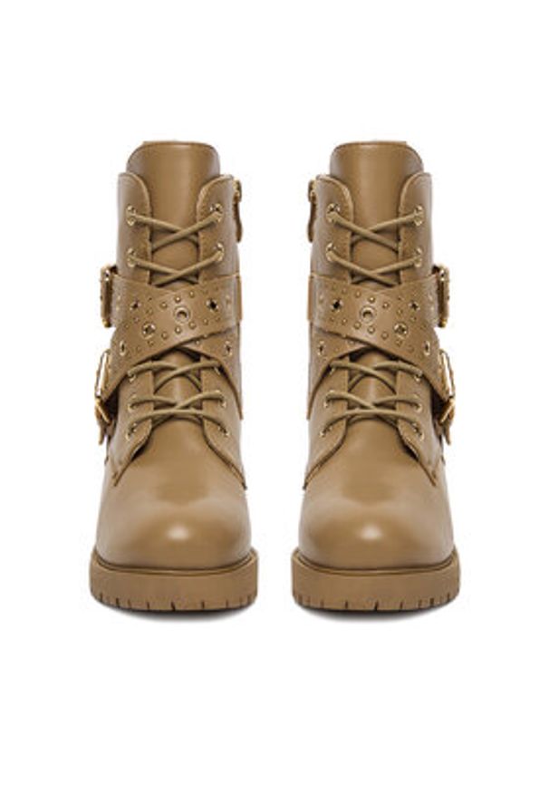 DeeZee Trzewiki 15161-1-BEIGE PU Beżowy. Kolor: beżowy. Materiał: materiał