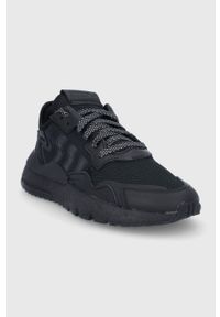 adidas Originals - Buty Nite Jogger. Nosek buta: okrągły. Zapięcie: sznurówki. Kolor: czarny. Materiał: guma #4