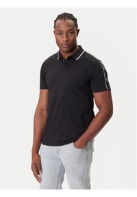 Guess Polo M4YP40 KARS0 Czarny Regular Fit. Typ kołnierza: polo. Kolor: czarny. Materiał: bawełna, syntetyk #1