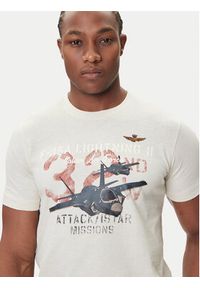 Aeronautica Militare T-Shirt 252TS2472UJ00708 Écru Regular Fit. Materiał: bawełna #5