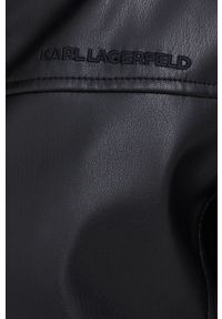 Karl Lagerfeld kurtka damska kolor czarny przejściowa. Okazja: na co dzień. Kolor: czarny. Styl: casual #4